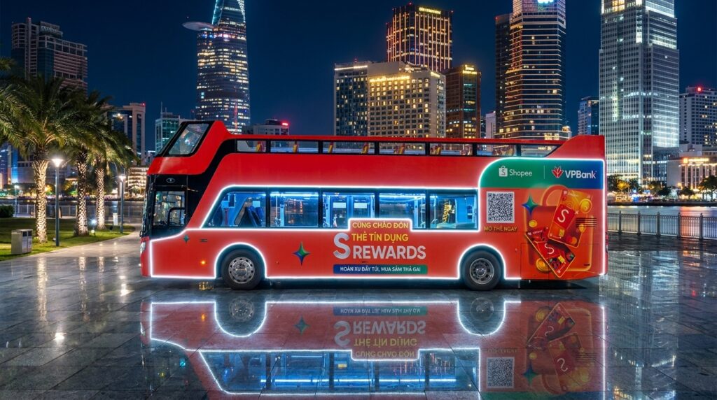 Thiết kế và thi công dán decal quảng cáo xe bus 2 tầng chuyên nghiệp - G&L Construction