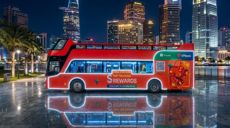 Dịch vụ thiết kế, in ấn và thi công quảng cáo xe Bus 2 tầng trọn gói uy tín